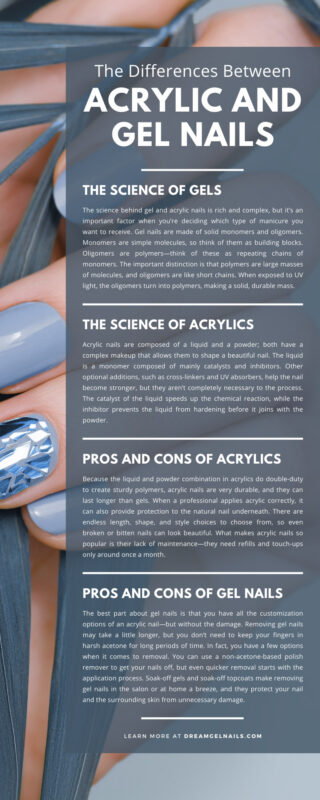 What's the difference between gel and acrylic nails ?, Nail salon  Brantford